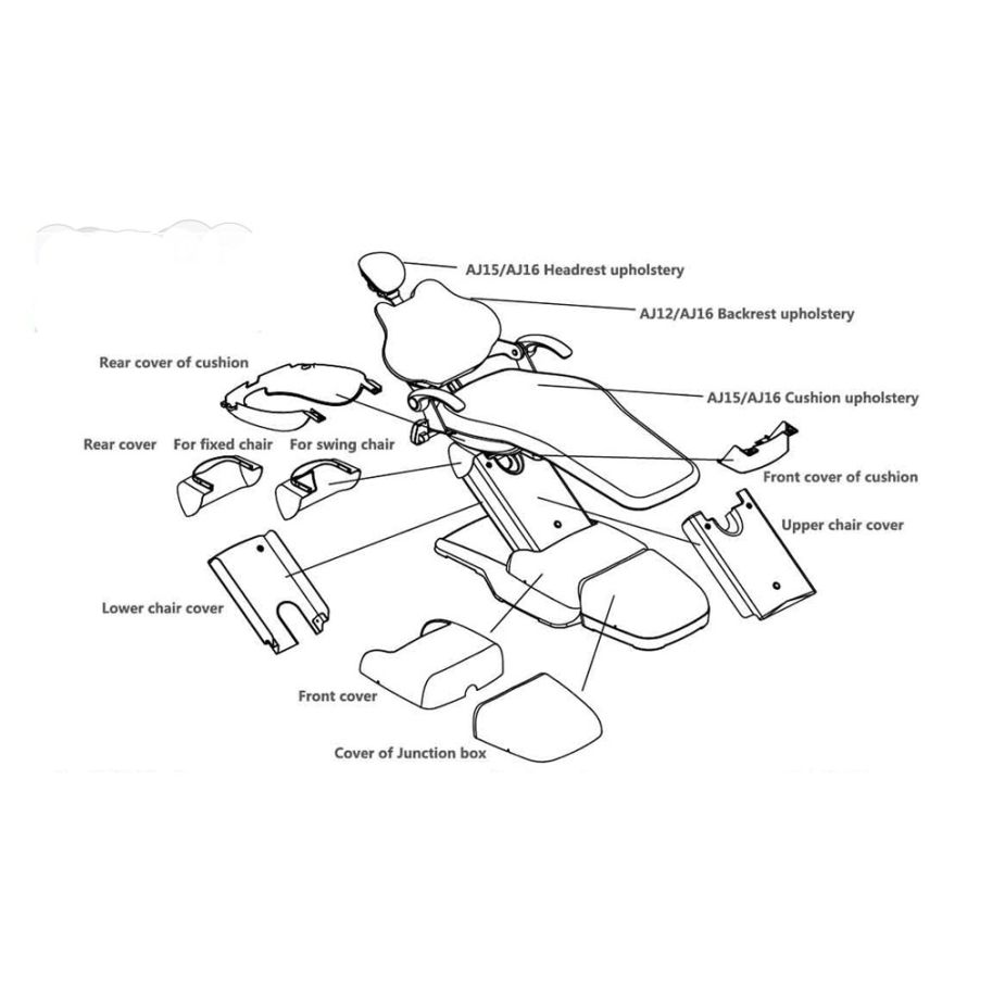 Rear Cover for Fixed Chair for AJ15/AJ16/AJ19