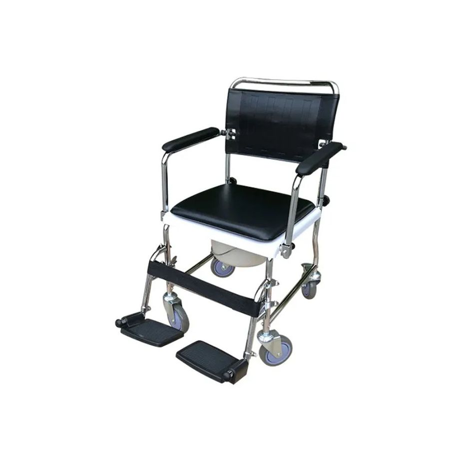 BA380 Chromed Steel Commode Chair