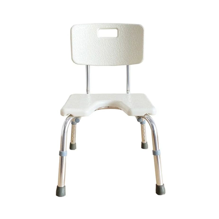 Easy Access Shower Chair With Backrest