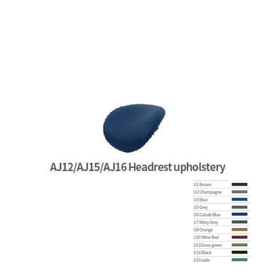 AJ12/AJ15/AJ16 Headrest Upholstery - U14 Black