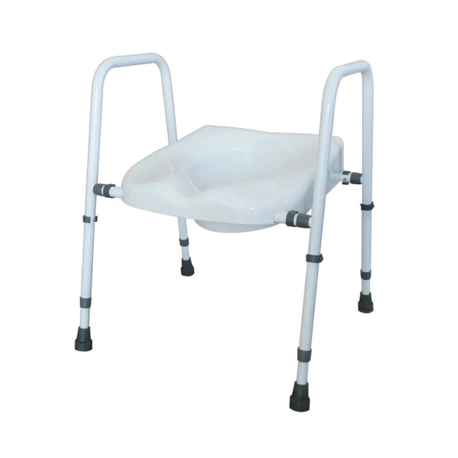 BA805 Width Adjustable Steel Commode Chair