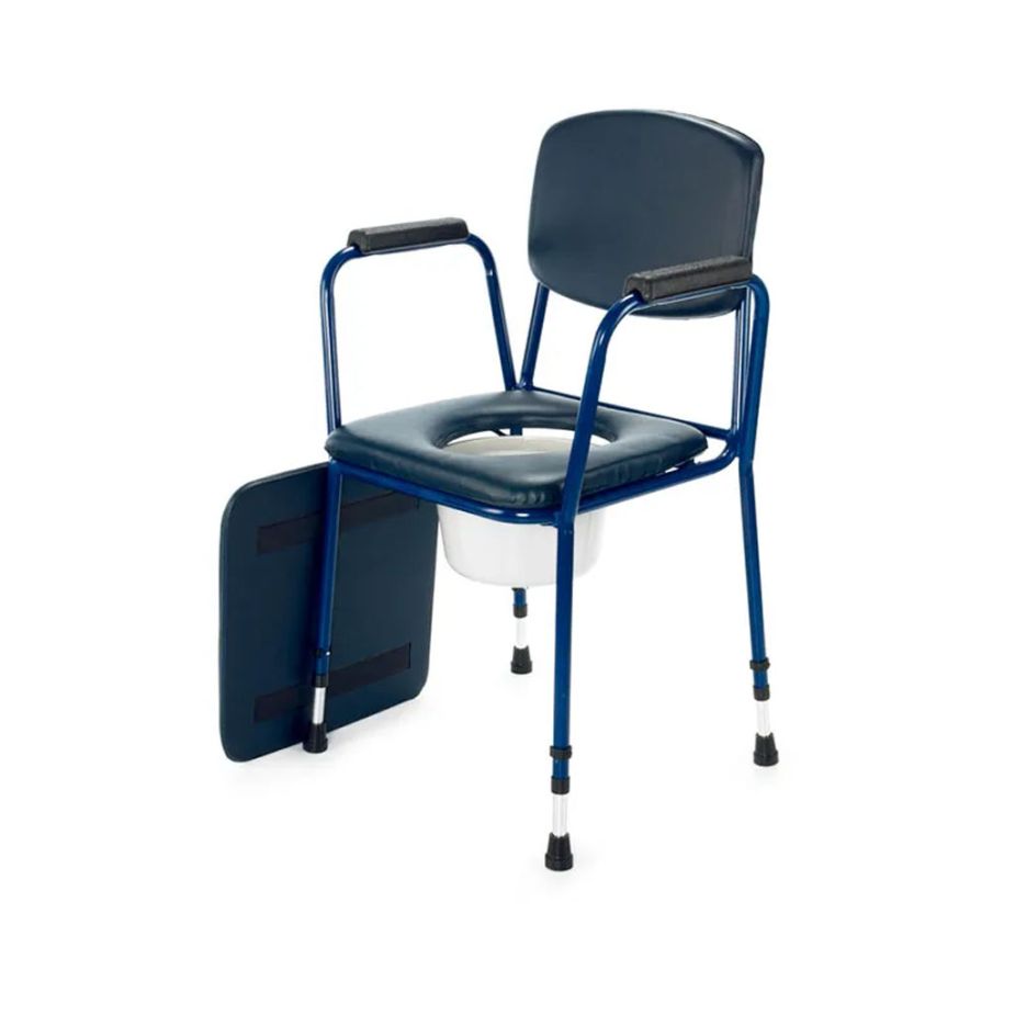 BA321 Soft Padded Steel Commode Chair