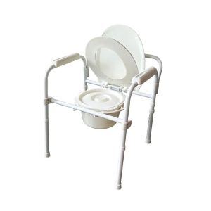 BA383 Foldable Steel Commode Chair